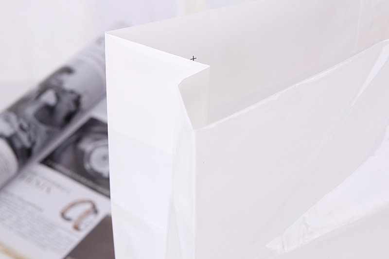 白色pe手提服裝購物袋